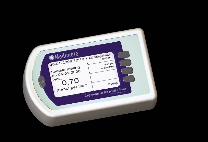 Medimate Multireader voor het meten van lithiumwaardes. beeld: TU Twente