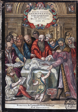 Realdo Colombo was een vriend – later vijand – van Vesalius. Net als Vesalius was hij arts en anatomisch onderzoeker. Vesalius noemt hem met ere in zijn baanbrekende boek over het menselijk lichaam (1543).