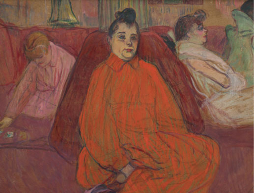 Henri de Toulouse-Lautrec, In de salon: de divan (circa 1893), Museu de Arte de São Paulo Assis Chateaubriand