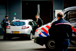 Jansen arriveert bij de rechtbank in Almelo. © ANP PHOTO