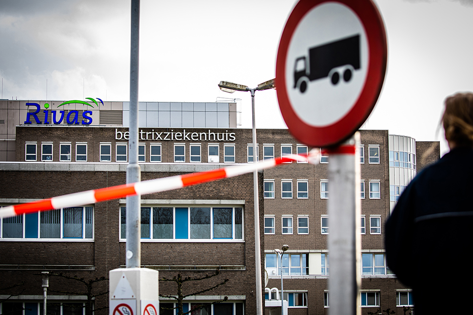 In Gorinchem is het Beatrixziekenhuis gesloten op last van het RIVM. Jeffrey Groeneweg | HH