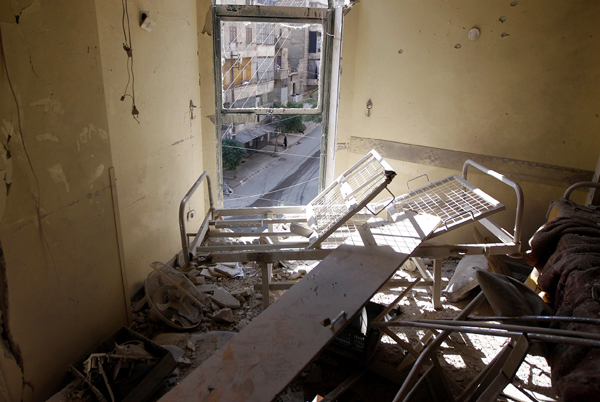 ANP. Ziekenhuis in Oost-Aleppo na aanval (2012). 