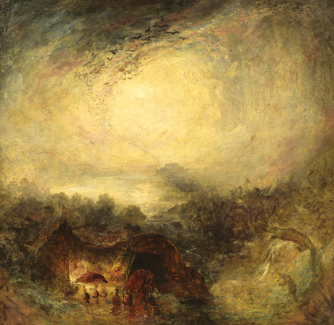 De avond van de zondvloed (1843) - Joseph Mallord William Turner, National Gallery of Art.